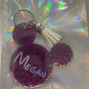 “Megan” Mickey Mouse Shaped Keychain